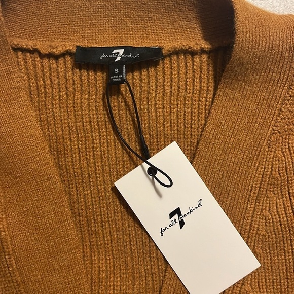 7 For All Mankind Button-Up Cardigan Sweater | New With Tag - Picture 2 of 2